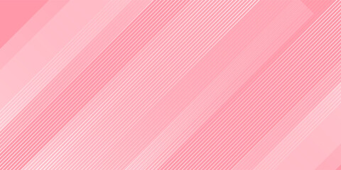 Abstract pink candy color background with halftone texture. Pink candy cream white lines design. Suit for header, footer, wallpaper, presentation. Vector illustration
