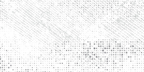 Silver dot confetti on white background. Awesome abstract of silver varied halftone circles. Digital concept design. Vector illustration