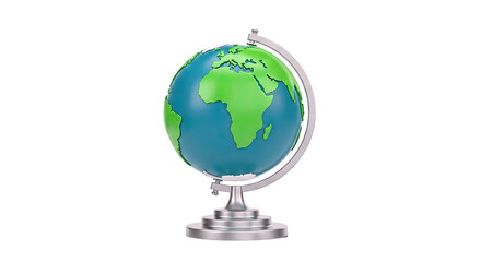Naklejka premium Desktop Globe of Earth with Africa Prominently Displayed
