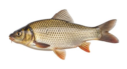 Freshwater Fish Isolated on White Background 5.