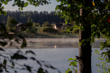 lake in the forest in Russia