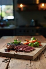 A sophisticated image of delicious food.