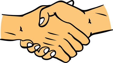 vector illustration of a handshake