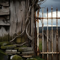 
Sophisticated image in rustic minimalist style.