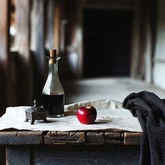 
Sophisticated image in rustic minimalist style.