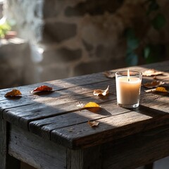 
Sophisticated image in rustic minimalist style.