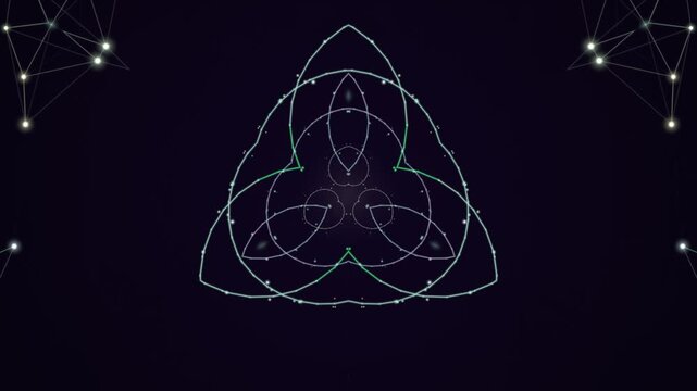 Celtic Trinity Knot Animation with Constellations.