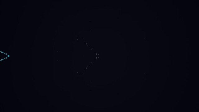 Constellation Pattern in Dark Night Sky.