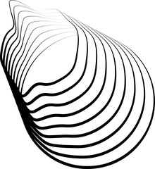 Circle liquid flowing line blend for banner, symbol, logo, icon