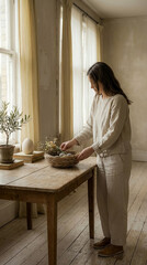 Authentic Easter Preparation - Human Connection Lifestyle Shot