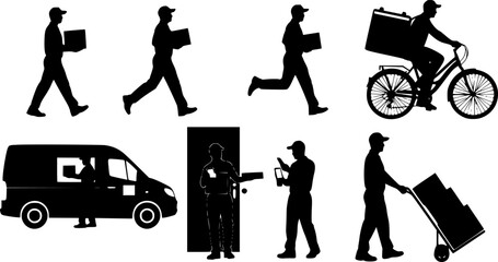 Delivery Man Silhouette	