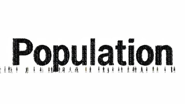 Population Growth Demographic Statistics Concept.