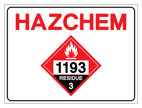 Ethyl Methyl Ketone UN1193 Residue Class 3 Symbol Sign, Vector Illustration, Isolate On White Background, Label .EPS10