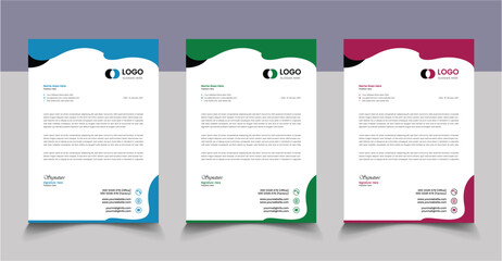 letterhead Design Unique Concept