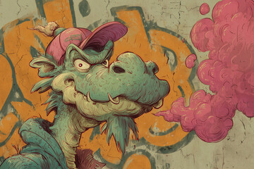 graffiti on the wall