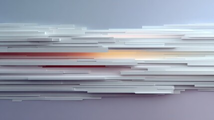 Abstract Background with Streaks of Light and Layered Geometric Shapes in Soft Gray and Orange Hues for Modern Design Projects and Creative Applications