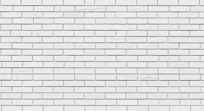 Pristine white brick wall texture featuring a seamless masonry pattern with realistic stone surface for minimalist architectural background design and urban loft interior construction.