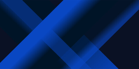 Obraz premium Blue black abstract background geometry shine and layer element vector for presentation design. Suit for business, corporate, institution, party, festive, seminar, and talks