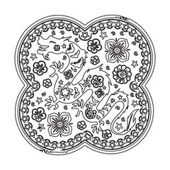 Ornate Dragon Art Design