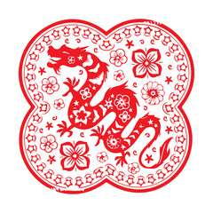 Chinese Dragon Paper Cut