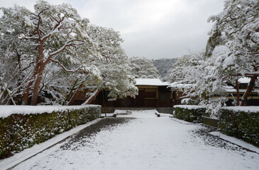雪の南禅寺界隈　野村美術館　京都市左京区南禅寺下河原町