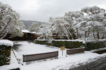 雪の南禅寺界隈　野村美術館　京都市左京区南禅寺下河原町