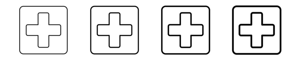 Obraz premium Medicine Droplet Icon Set Different Style Collection