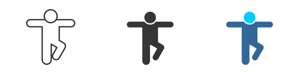 balance icon set multiple style collection	