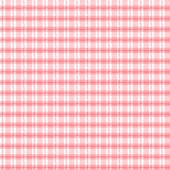 Naklejka premium Seamless light red and white gingham pattern. Classic checkered fabric design for rustic farmhouse decor, picnic themes, and vintage-style textiles.