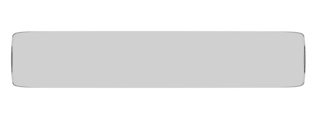 Transparent Glossy Rectangle Glass Plate Isolated on Black Background &ndash; 3D Render