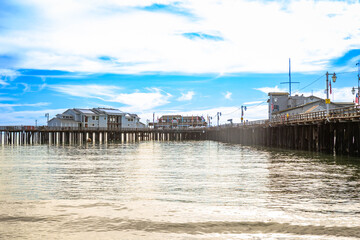 Famous Stearns Wharf Pier in Santa Barbara California