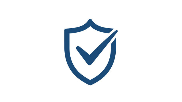 Shield with checkmark logo symbol.