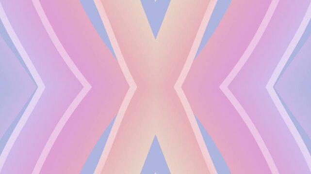 Soft pastel pink symmetrical chevron arrow abstract animation background