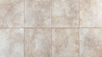 Matte Ceramic Tile Texture: Neutral Tones, Subtle Grain, Clean Daylight Background for Design and Decor