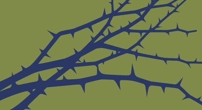 Thorny Branches with Sharp Thorns.