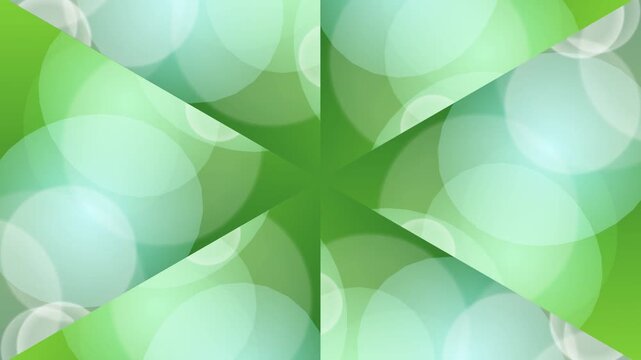 abstract green background with geometric shapes and blurred bokeh lights effect for design and wallpaper purposes showcasing vibrant color scheme beautifully