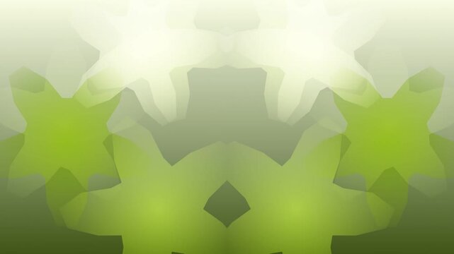 abstract green floral pattern with soft gradients and layered petal design creating a serene and calming visual effect in digital art