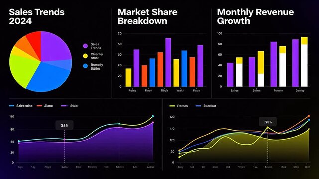 Sales and Market Share Data Charts