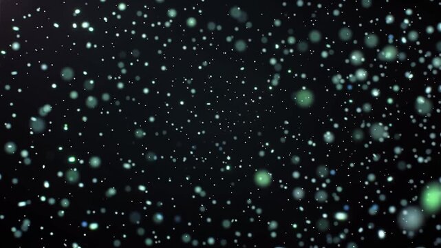 Cosmic Dance of Light: An ethereal display of luminous particles gracefully drift against the backdrop of a vast, mysterious darkness, creating a sense of wonder and cosmic beauty.