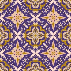 Seamless pattern with flowers