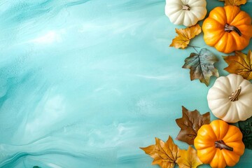 Celebrating the Thanksgiving holiday with seasonal decorations.