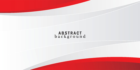 Red curve vector on white background with soft waves and gray white color mix. simple background. modern background. simple art.