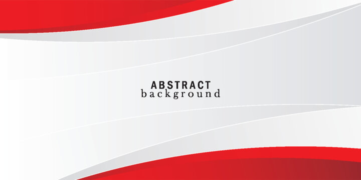 Red curve vector on white background with soft waves and gray white color mix. simple background. modern background. simple art.