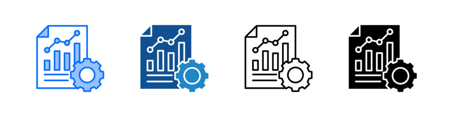 Data Multiple Style Icon Set 