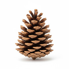 Pine Cone Isolated on White Background