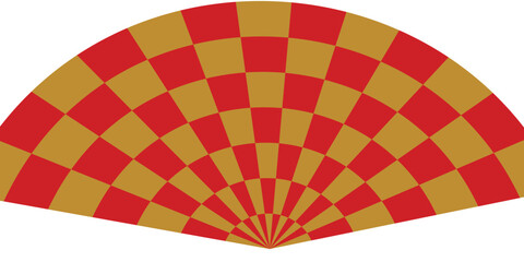 chess board pattern gold and red