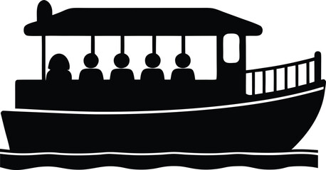 Riverboat Cruise Tourism Vessel Watercraft Transport Icon © Brisy Gayen