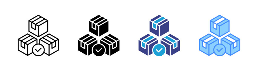 Obraz premium Goods icon set multiple style collection