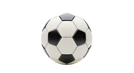 Fototapeta premium Classic Black and White Soccer Ball on White Background