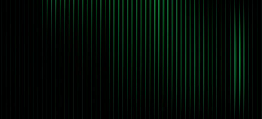Fototapeta premium Dark green neon gradient ribbed glass. Vector ribbed glass texture background. Mesh gradient. acrylic ribbed bath surface. Reeded glass background semitransparent overlay. Bath wall window